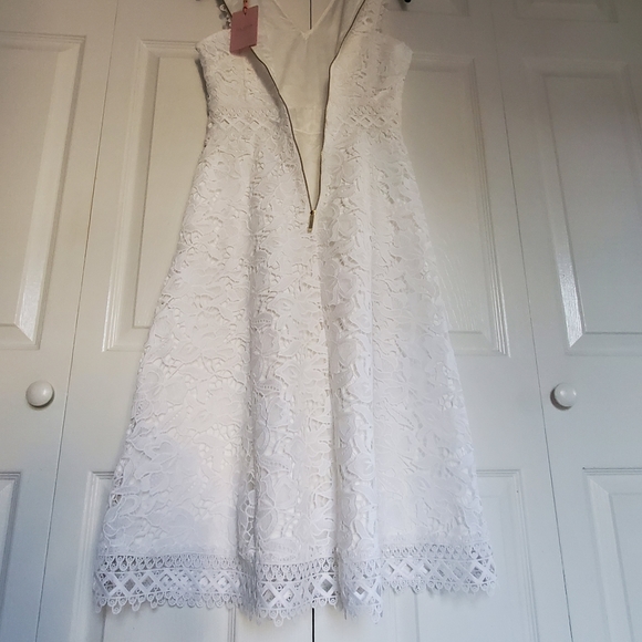 NEW Ted Baker London Questy Sleeveless Lace Dress - Picture 10 of 16